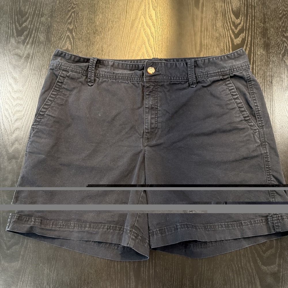 Eddie Bauer Women's Size 16‎ Navy Blue Chino Shorts